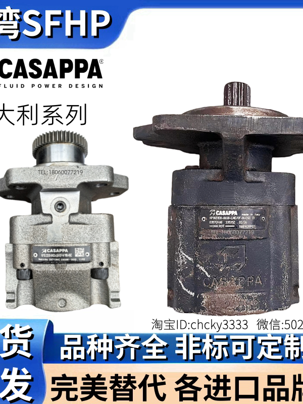 CASAPPA gear pump XLP20 XHP20. PHP30 PHP40 8 10 12 14 16 18 20