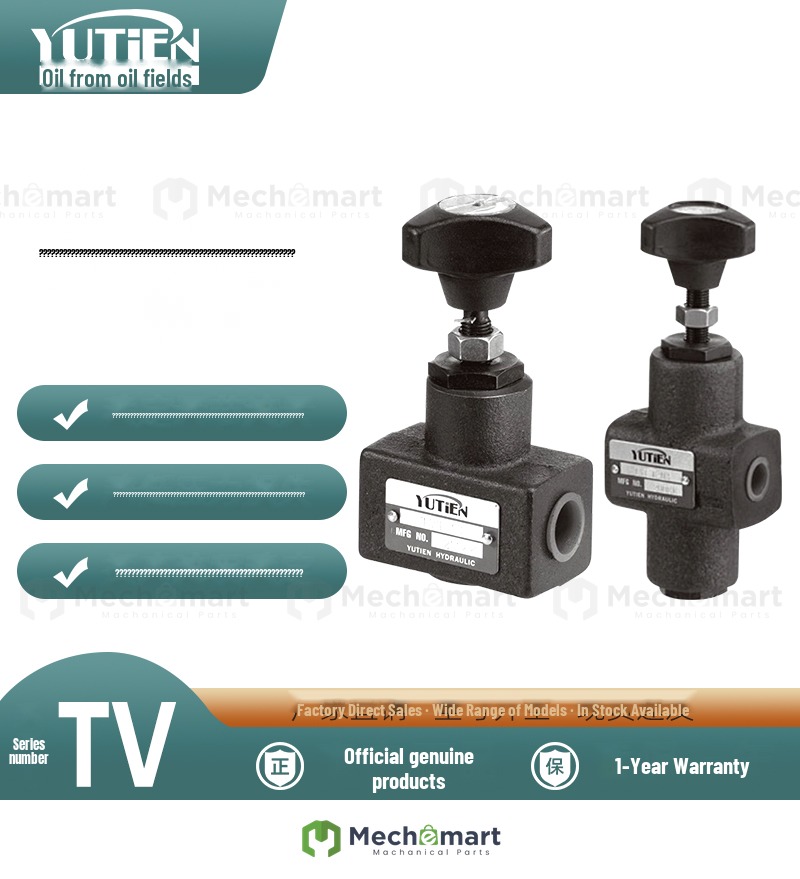 Taiwan YUTIEN oilfield one-way throttle valve TVCT/TVCG-03/04/06/10 TVT/TVG-03/06