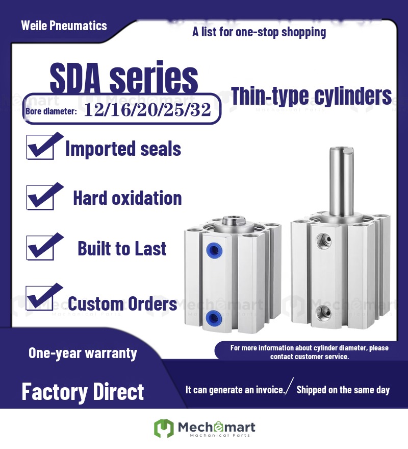 ADE compact cylinder SDA12/16/20/25/32/40/50/63/80/100*5*10*15*20