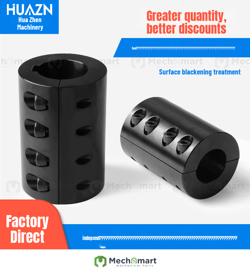 45 steel clamp case rigid coupling detachable motor coupling high torque water pump shaft sleeve fan coupling