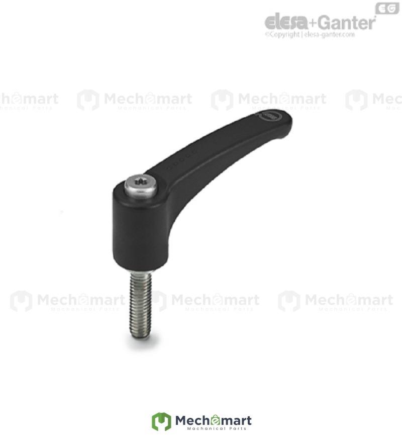 Elesa+Ganter Eliza Gantt Antibacterial Adjustable Handle ERZ.63-SST-P-M6x16-SAN-C1