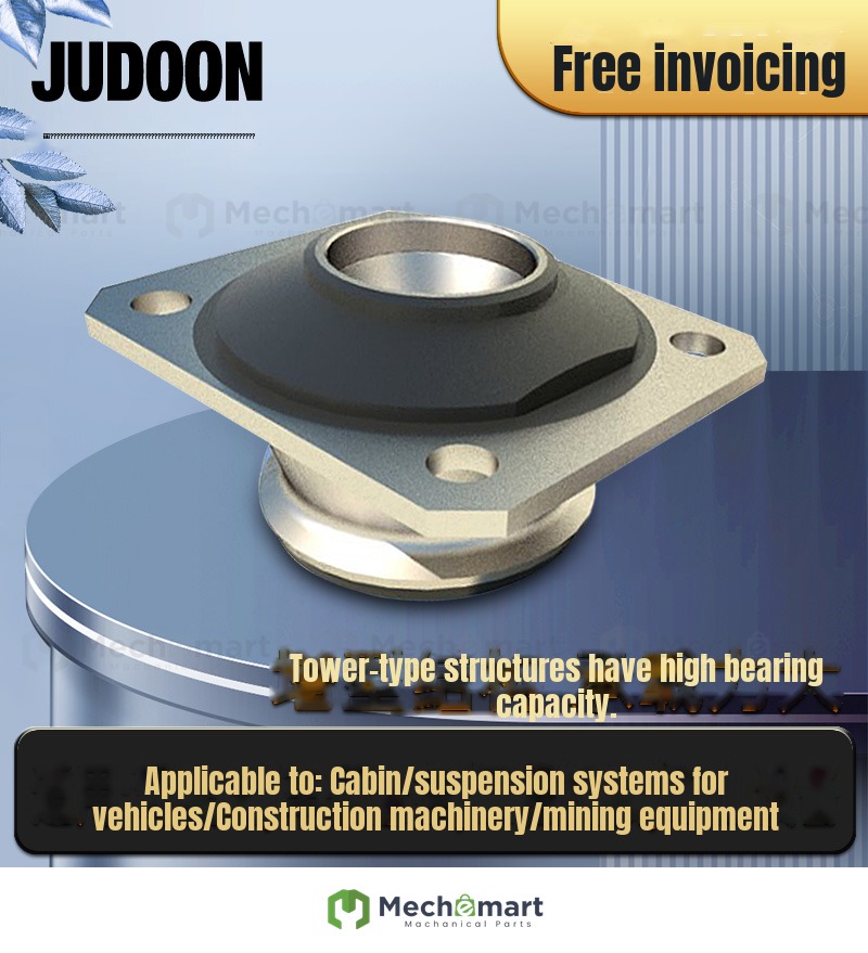 Rectangular TDR tower rubber shock absorber cab car washer mining machinery engine car cabin shock absorber pad
