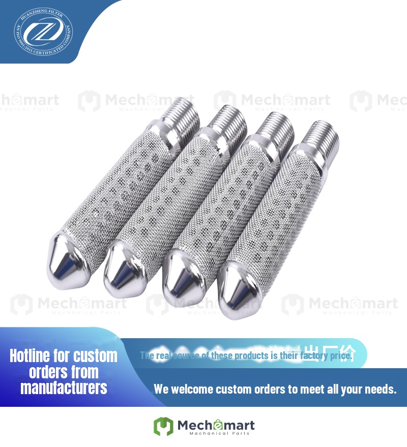 304 stainless steel orifice mesh filter 100 mesh agricultural soil exhaust breathing filter double layer mesh tube G1/2 outer wire
