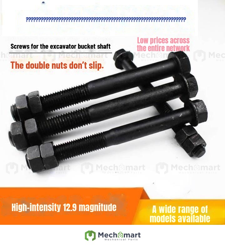Excavator Xugong Sany Bucket Screw Hex Nut Bolt 55 60 Excavator Bucket Pin Screw Screw Accessories