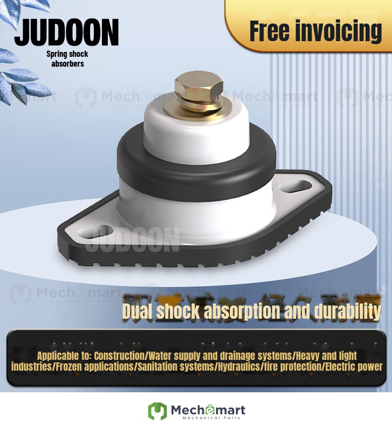 Spring shock absorber, fan, air conditioning unit, vacuum pump, compressor, generator, chiller, shock absorber and vibration isolation pad
