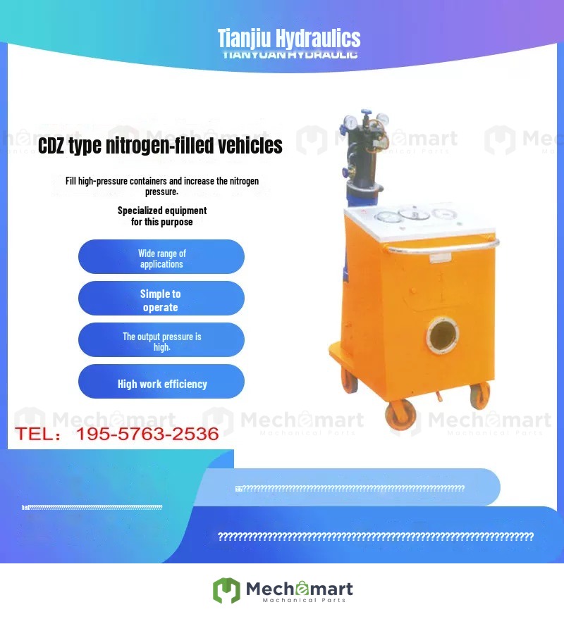 CDZ-25Y1 Tianyuan hydraulic mobile accumulator nitrogen filling truck CDZ-35Y1 nitrogen booster CDZ type