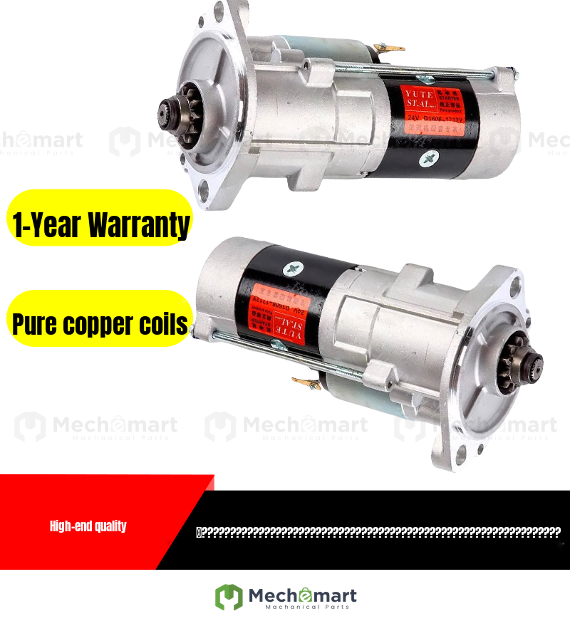 Suitable excavator parts ZAX60 70 75 80 Sany 75 90 4JG1 starter starter motor