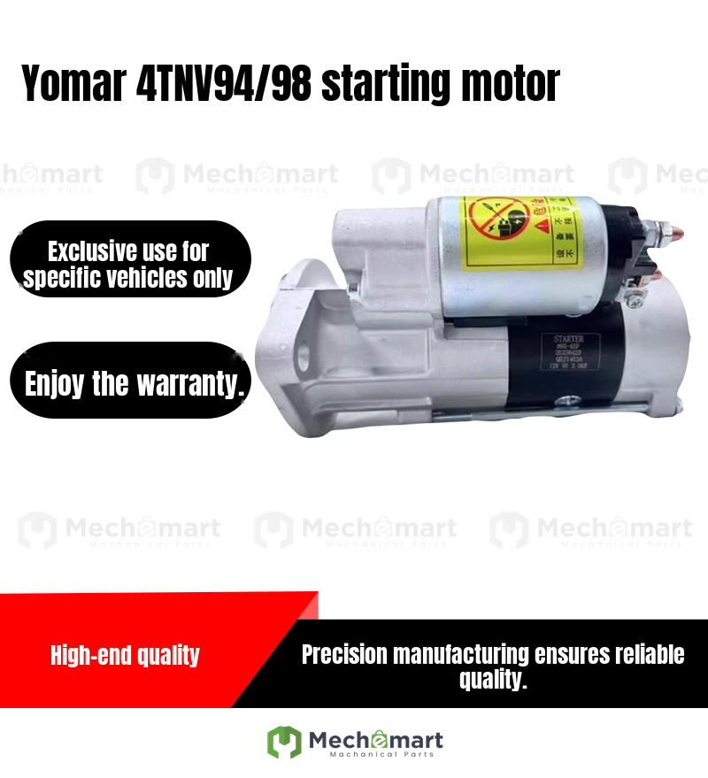 906D/906C Xugong Lingong Longgong 60 65 Yanmar 4TNV94 engine starter motor
