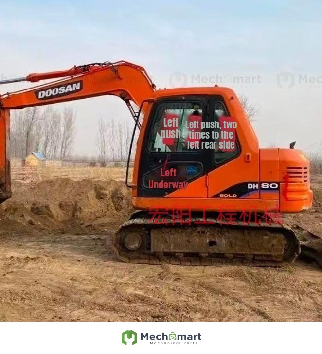 Daewoo DH80GOLD excavator cab front up and down rear sliding left and right door window door windshield