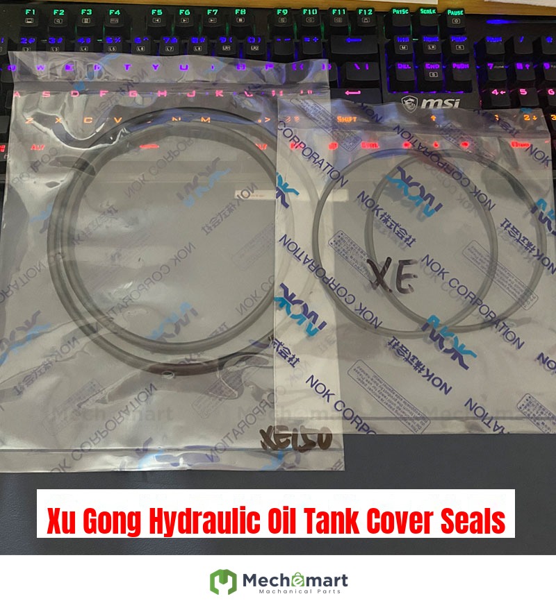 XCMG excavator XE60/75/80/85/90 oil inlet and return hydraulic oil tank cover sealing ring O-ring anti-leak glue
