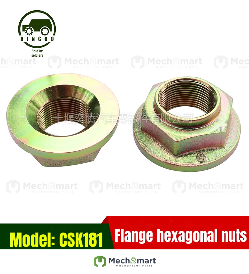 Dongfeng Warrior CSK181 flange hex nut front and rear axle flange hex nut 2402072J-0C6000