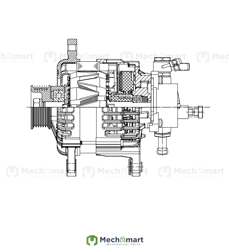 Zhejiang Dehong Shenhu Generator JFZB1180-3400 2701010-TP30R 14V 180A