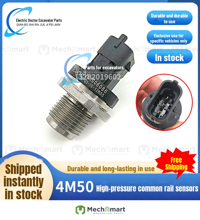 Sany SY195/205/215/225/245-10 high pressure common rail pressure sensor Mitsubishi 4M50 engine