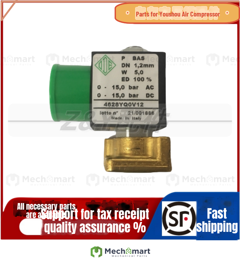 Italian ODE solenoid valve 4628YOV12 Fidelity intake control air compressor Ingersoll Rand 4628YQ0V12