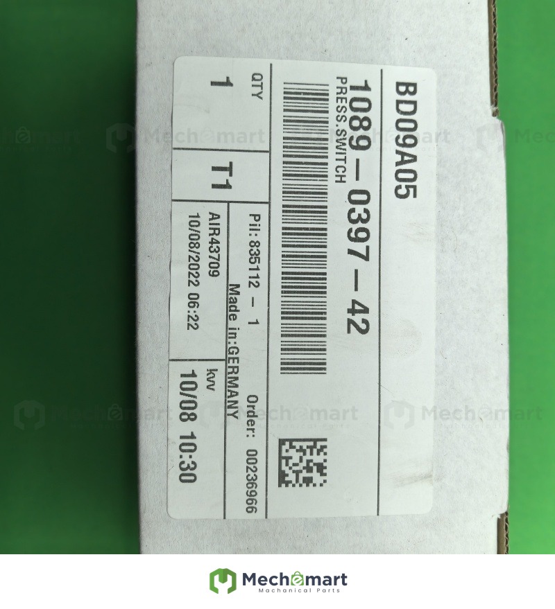 Atlas original screw air compressor MDR5311 pressure switch 1089039742