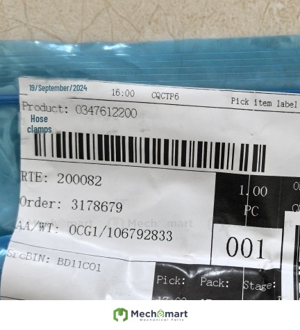 0347612200 Atlas Copco air compressor original parts pipe clamp clamp genuine seal