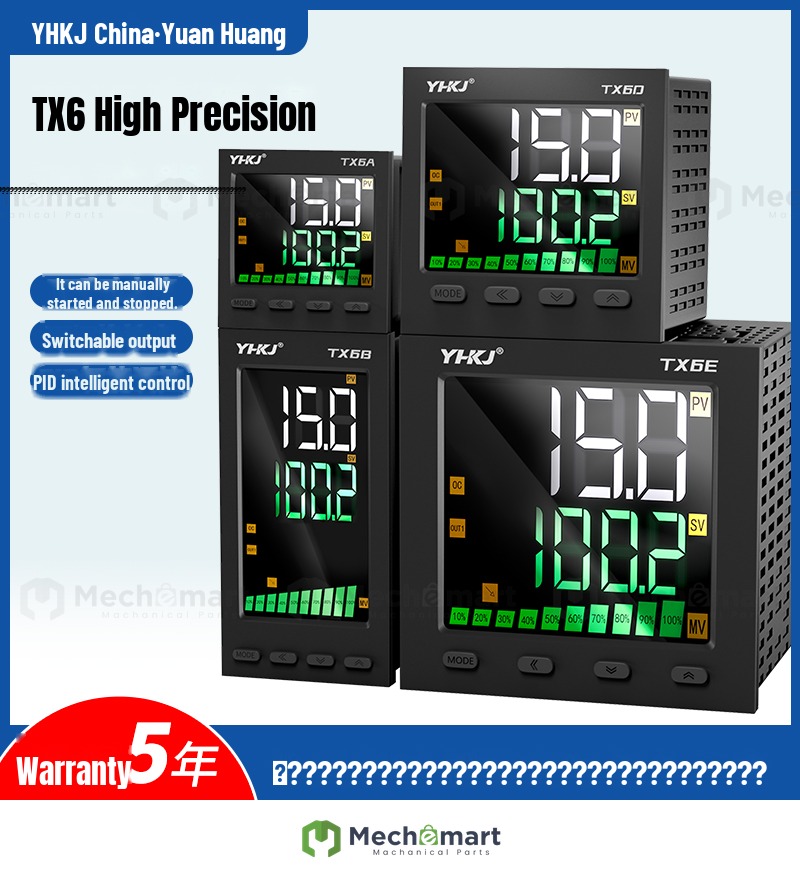 TX6 temperature controller intelligent digital display fully automatic PID temperature controller with RS485 communication thermostat 4-20ma