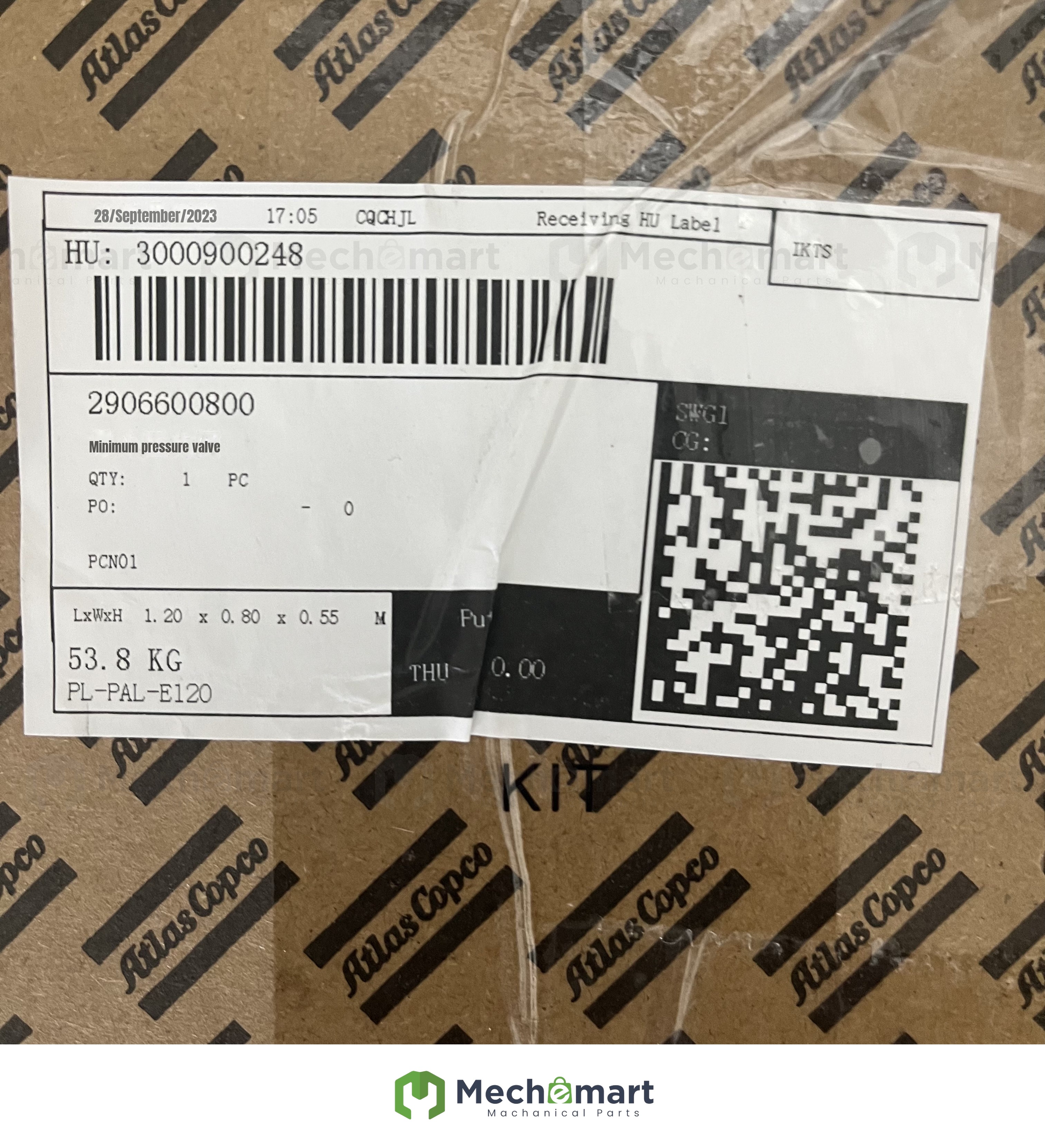 2906600800 Atlas air compressor minimum pressure valve maintenance kit accessories original genuine brand new