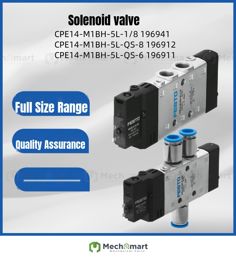 FESTO solenoid valve CPE14-M1BH-5L-1/8-QS-6-8 196941 196911 196912