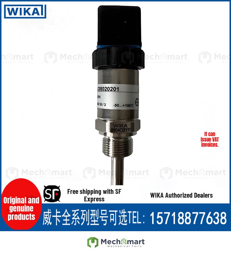 WIKA Thermometer Compact ZNJC08020201 Thermal Resistance Thermometer Thread Mount Industrial Applications