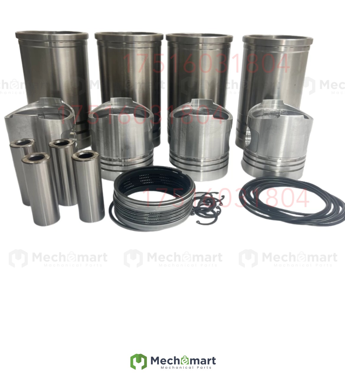 Quanchai 4C2-50V32 four supporting full diesel cylinder liner and piston matching force 3-3.5 ton forklift four accessories