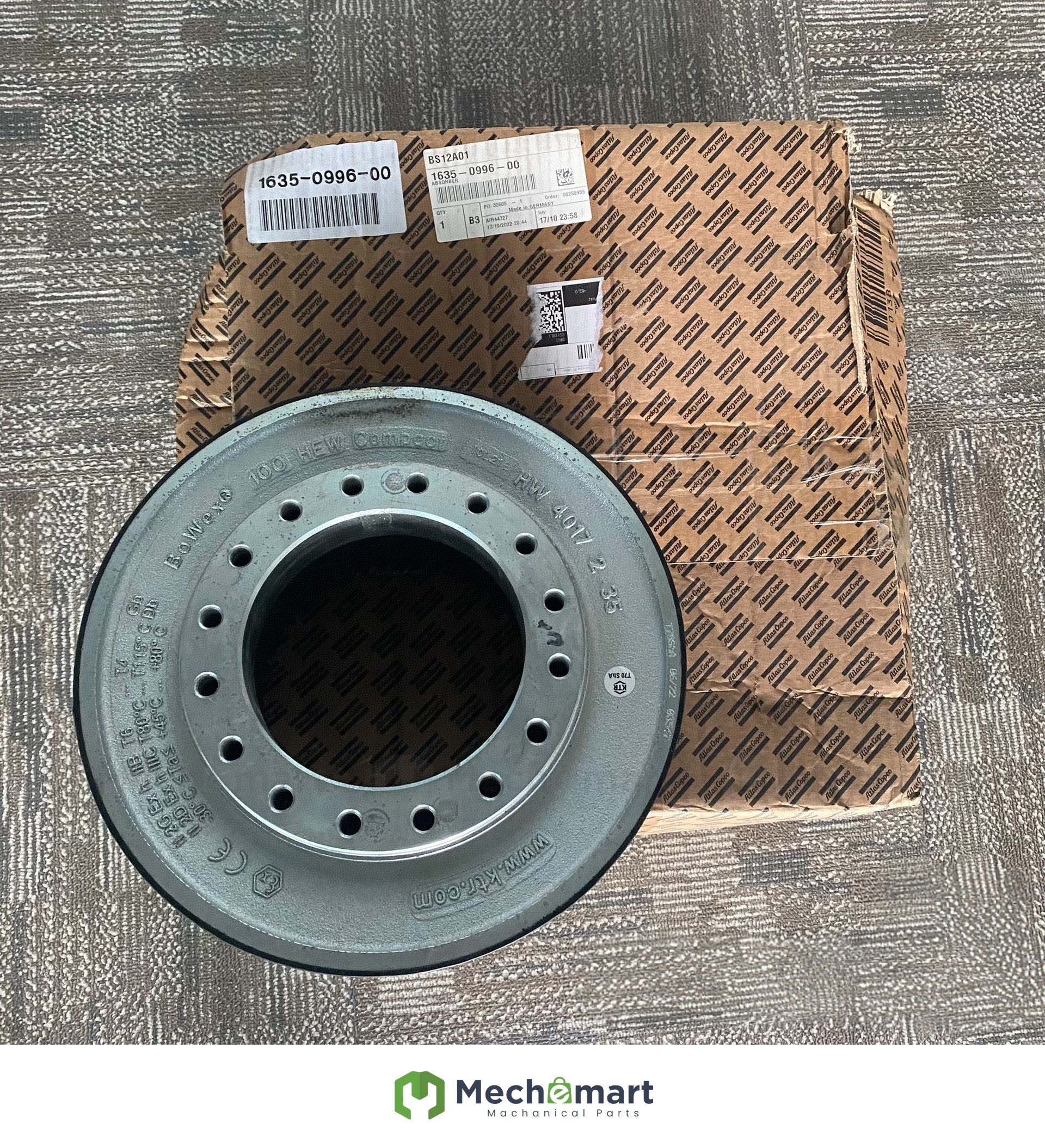 Atlas Coupling 1635099600KTR BowEx 100 HEW OMPACT Rubber Disc HW4017