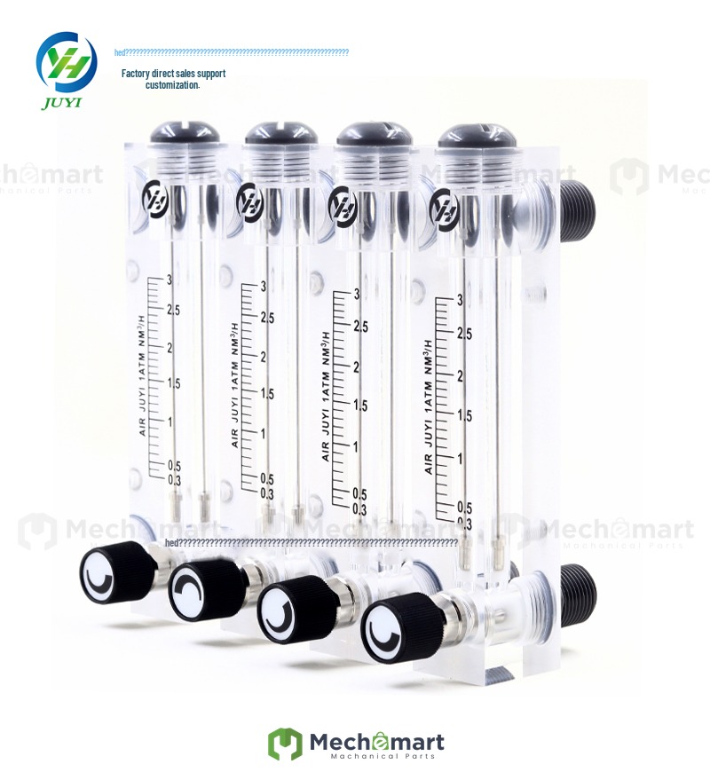 Juyi PVC panel adjustable liquid pure tap water glass rotor float flowmeter mixed compressed air meter