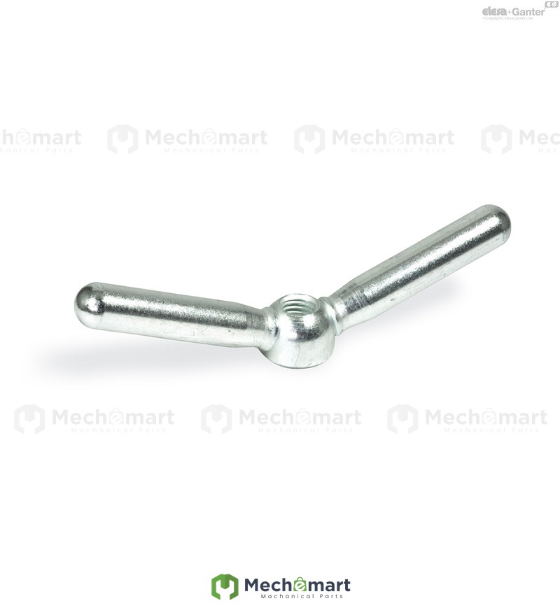 Elesa+Ganter Elisa Gantt Galvanized Steel Double Wing Fastening Handle Gn 99.7-25-M12