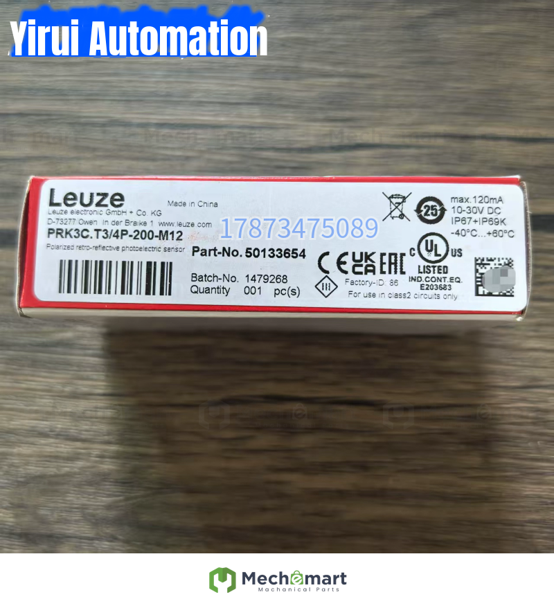 Brand new genuine Laoyi Test PRK3C T3/4P-200-M12 photoelectric light 50133654 in stock
