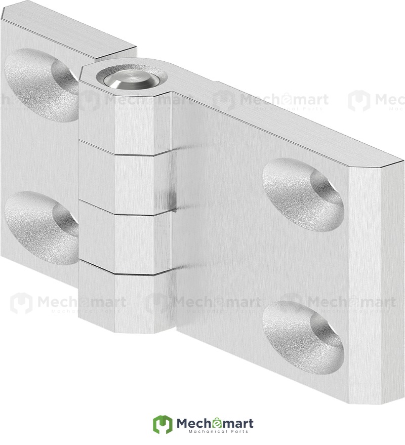 EMKA 180° screw fixed SUS316 unequal length hinge 1056-U59-PH