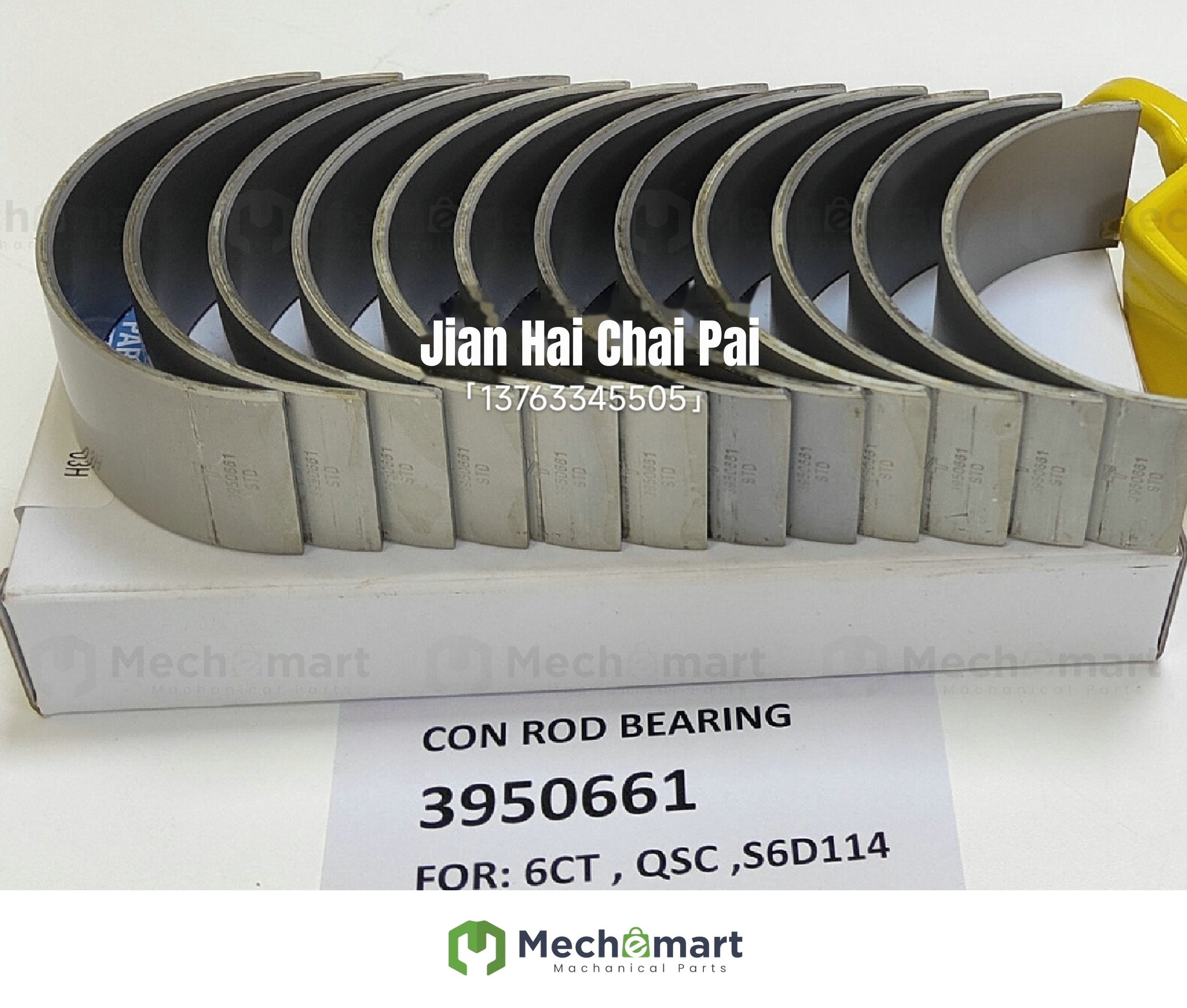 Compatible with Cummins 6CT8.3 6L8.9 engine parts 3950661 3901430 connecting rod tile