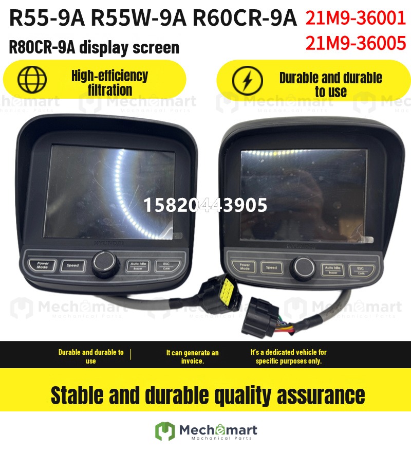 Hyundai R55C-9A 60C-9A R80CR-9 Display Monitor 21M9-36001 36002 63005