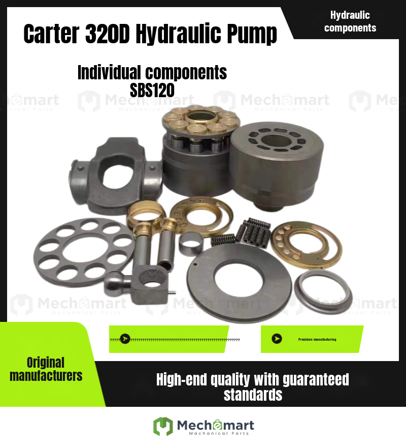 CAT CAT320C 320D 320 hydraulic pump parts SBS120 pump cylinder plane distribution plate plunger nine holes