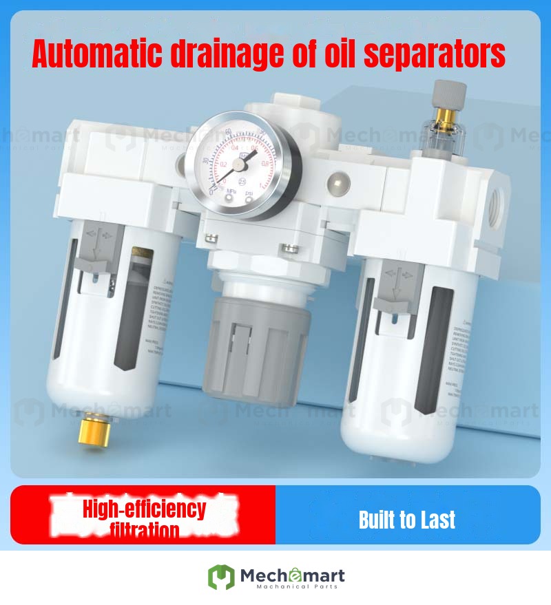 Oil/water separator automatic drain air source processor triple parts air compressor air filter AC2000-02D