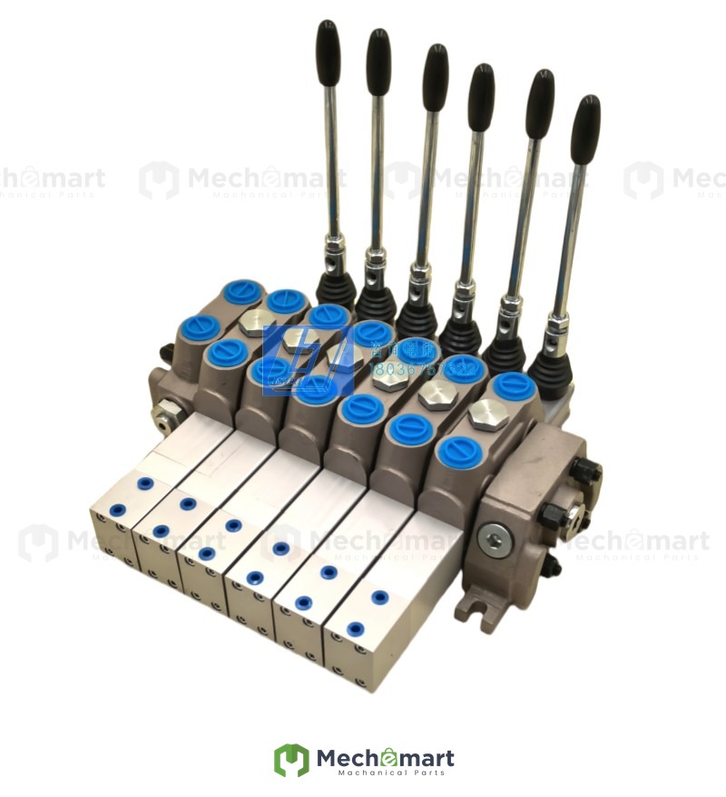 DCV100 split hydraulic multi-way valve reversing valve manual air control