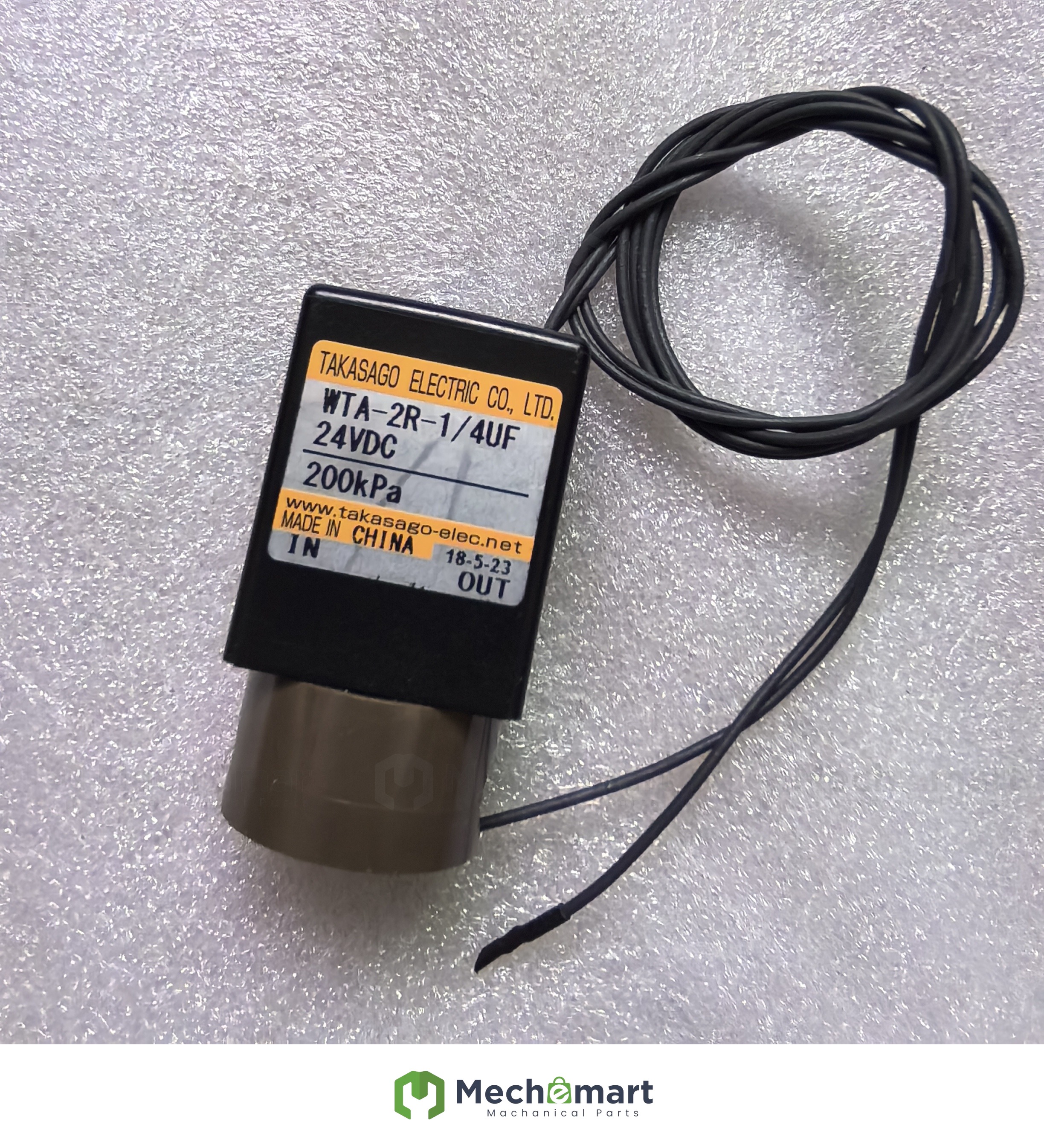 Original Takasago Japan Takasago two-way solenoid valve WTA-2R-1/4uf diaphragm valve 24vdc200kpa