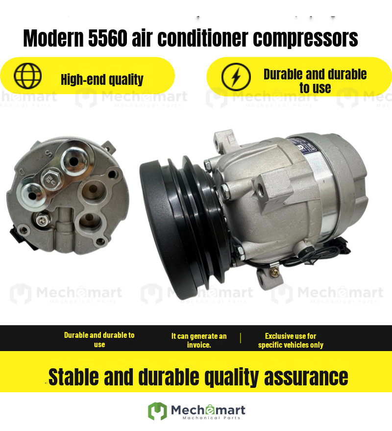 excavator parts Hyundai R55 60-7 60vs AC compressor Doosan 55 60 AC pump refrigeration pump