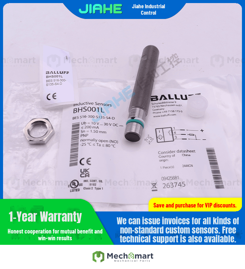 Balluff BHS001L liquid oil resistant high pressure BES 516-300-S135-S4-D proximity switch sensor