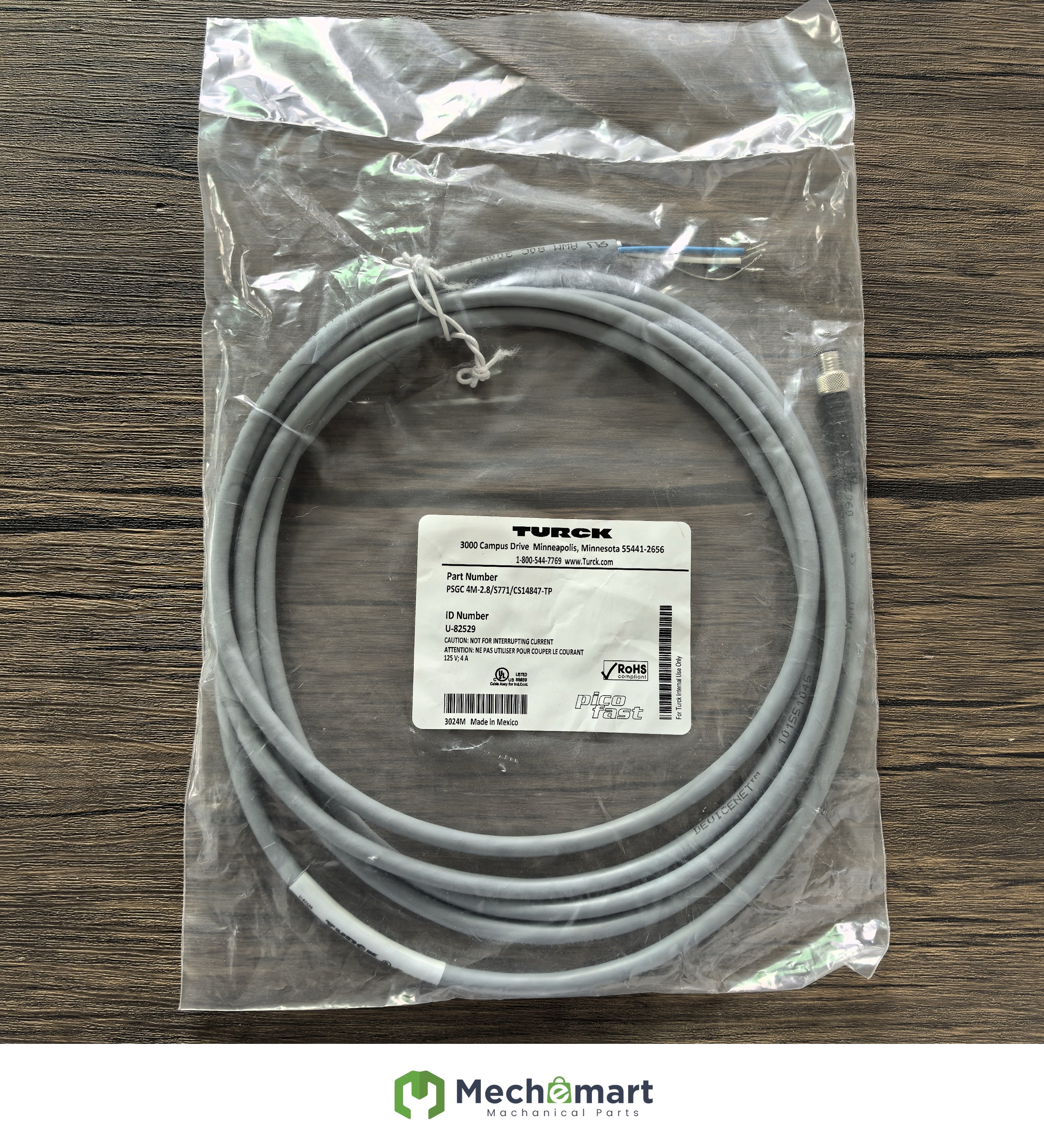 Brand new original Turck PSGC 4M-2.8/S771/CS14847-TP cable U-82529