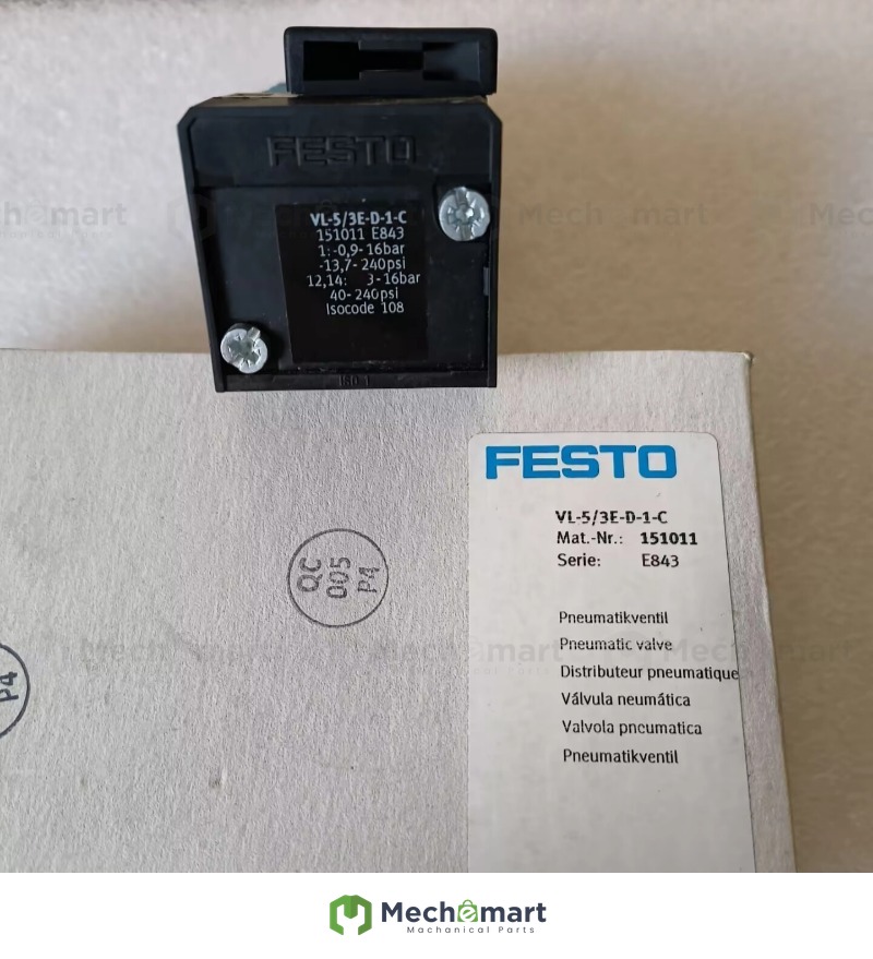 FESTO Air Control Valve VL-5/3E-D-1-C 151011 In Stock