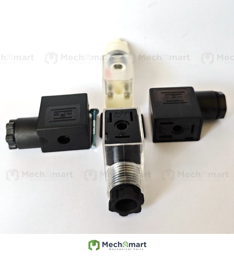 DIN43650B pneumatic solenoid valve coil junction box 4V210/310/410 solenoid valve plug AC DC