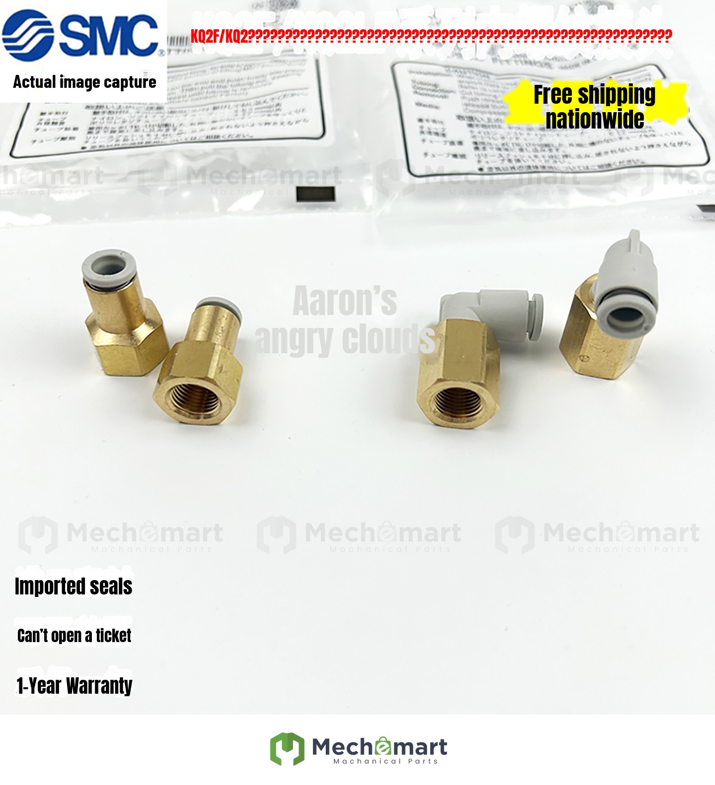 SMC internal thread joint KQ2LF/KQ2F04/06/08/10/12-M5A/01A/02A/03A/04A