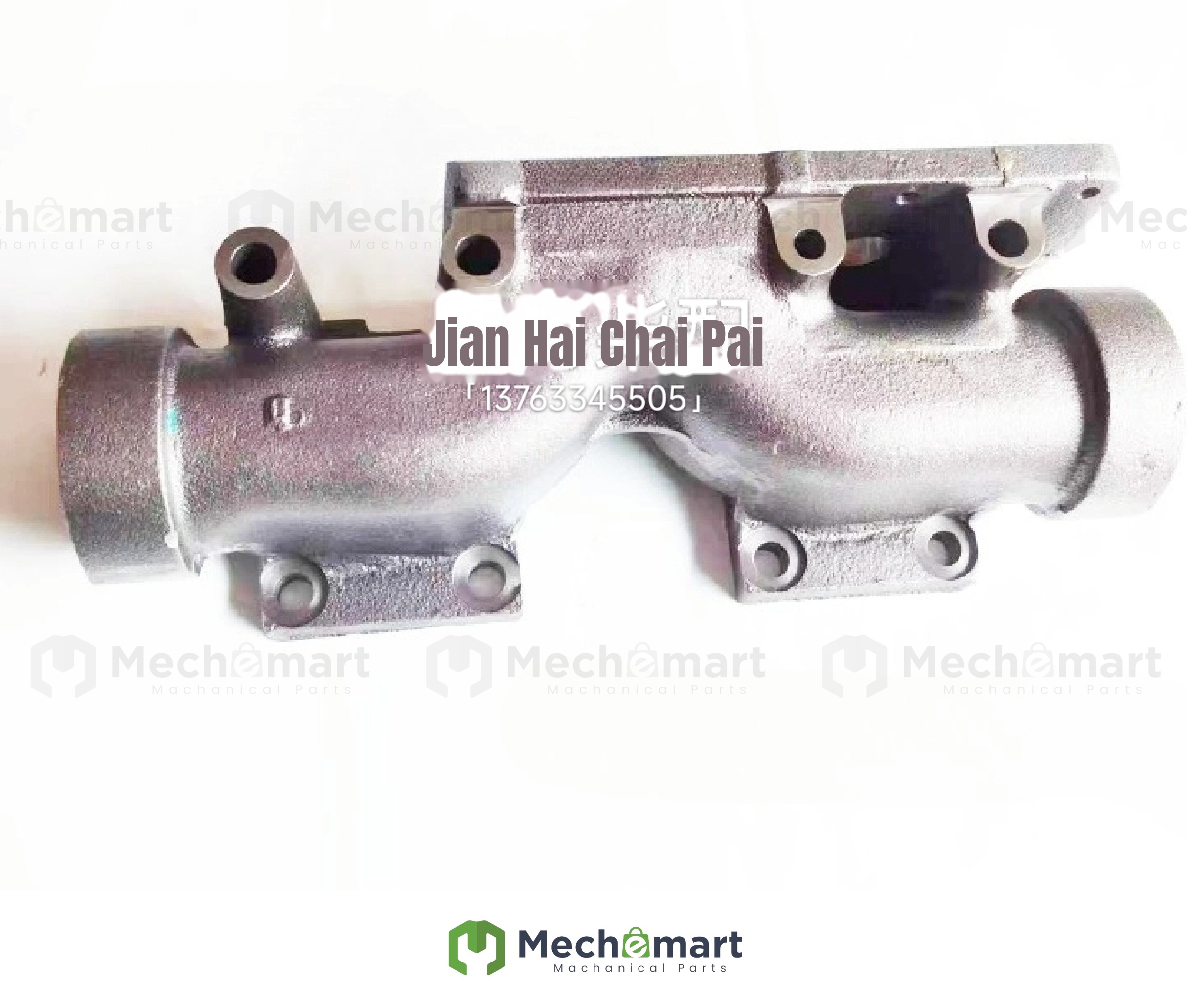 3080980 suitable for KTA19 exhaust pipe Cummins dry-connected supercharger middle port exhaust 3037824 side section
