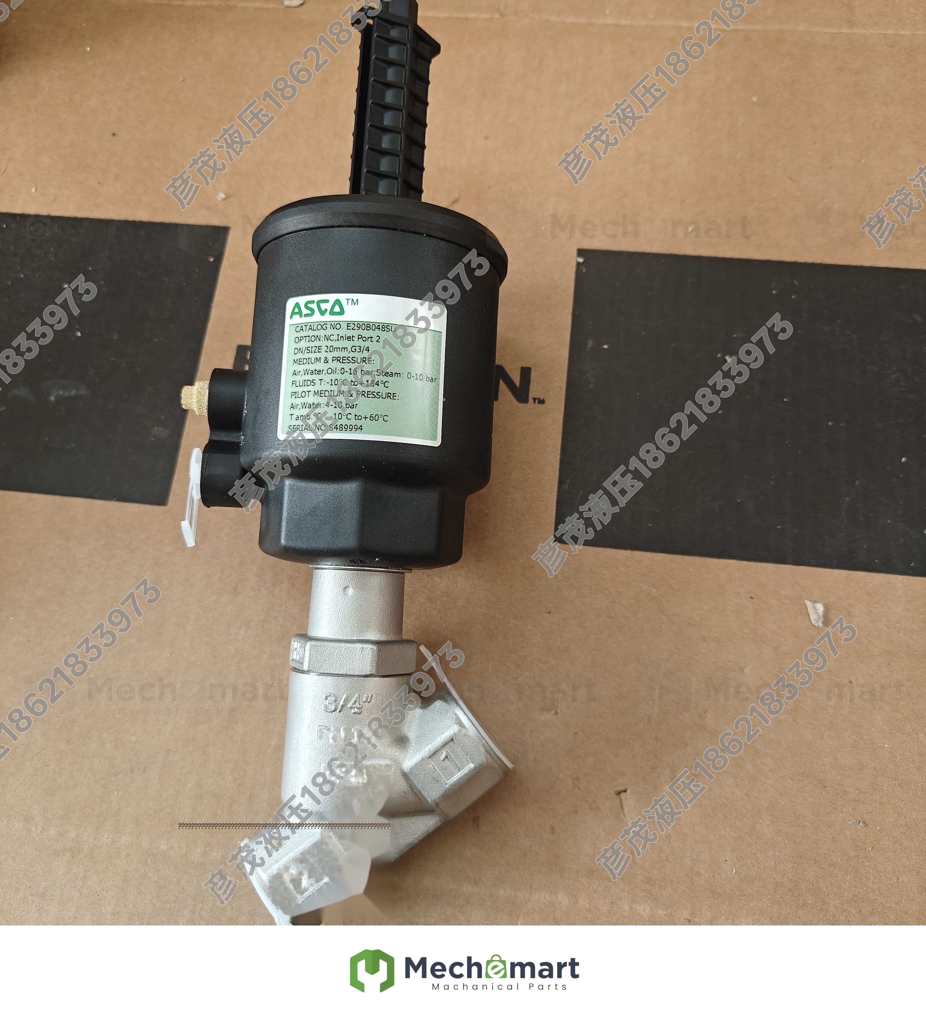 Bargain genuine E290B048SU angle seat valve ASCO-AVENTICS brand