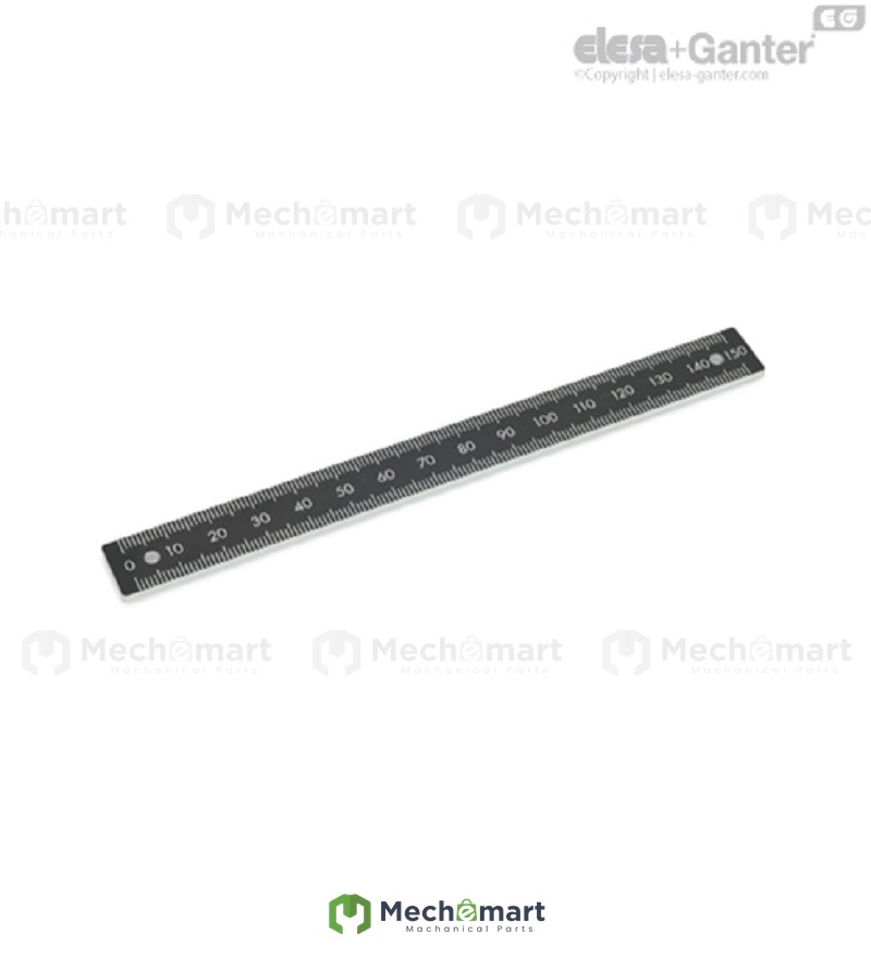Elesa+Ganter Aluminum Horizontal Digital Scale GN 711.2-AL-300-W-M-1