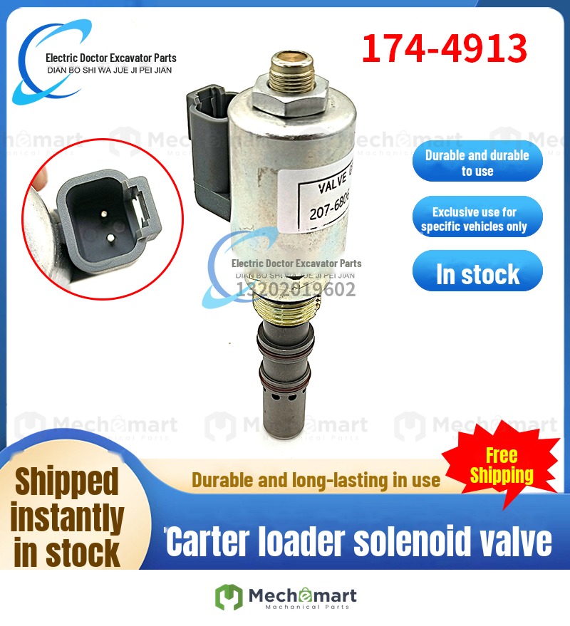 excavator parts Carter loader hydraulic pump 950 962 980 521B gearbox solenoid valve 174-4913