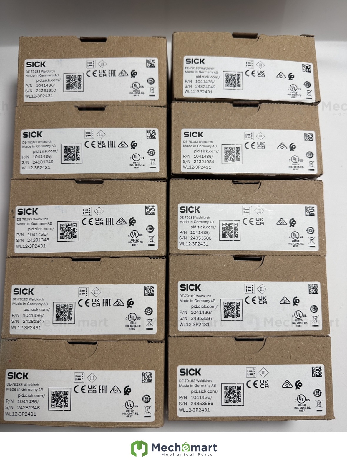 German SICK photoelectric sensor WL12-3P2431 1041436 brand new original genuine