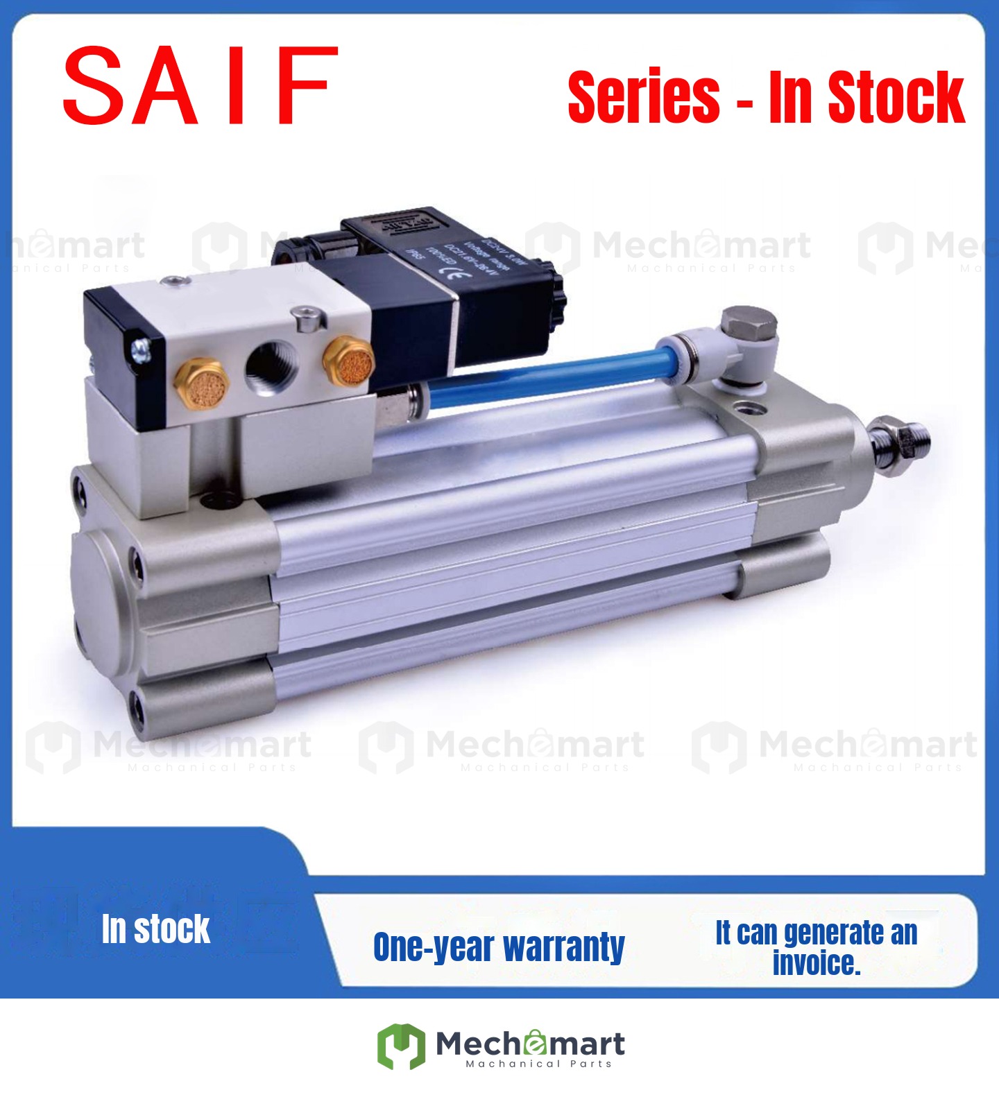 SAIF63 standard cylinder with valve SAIF32/40/50/80/100X25X50X75X100X200X500S
