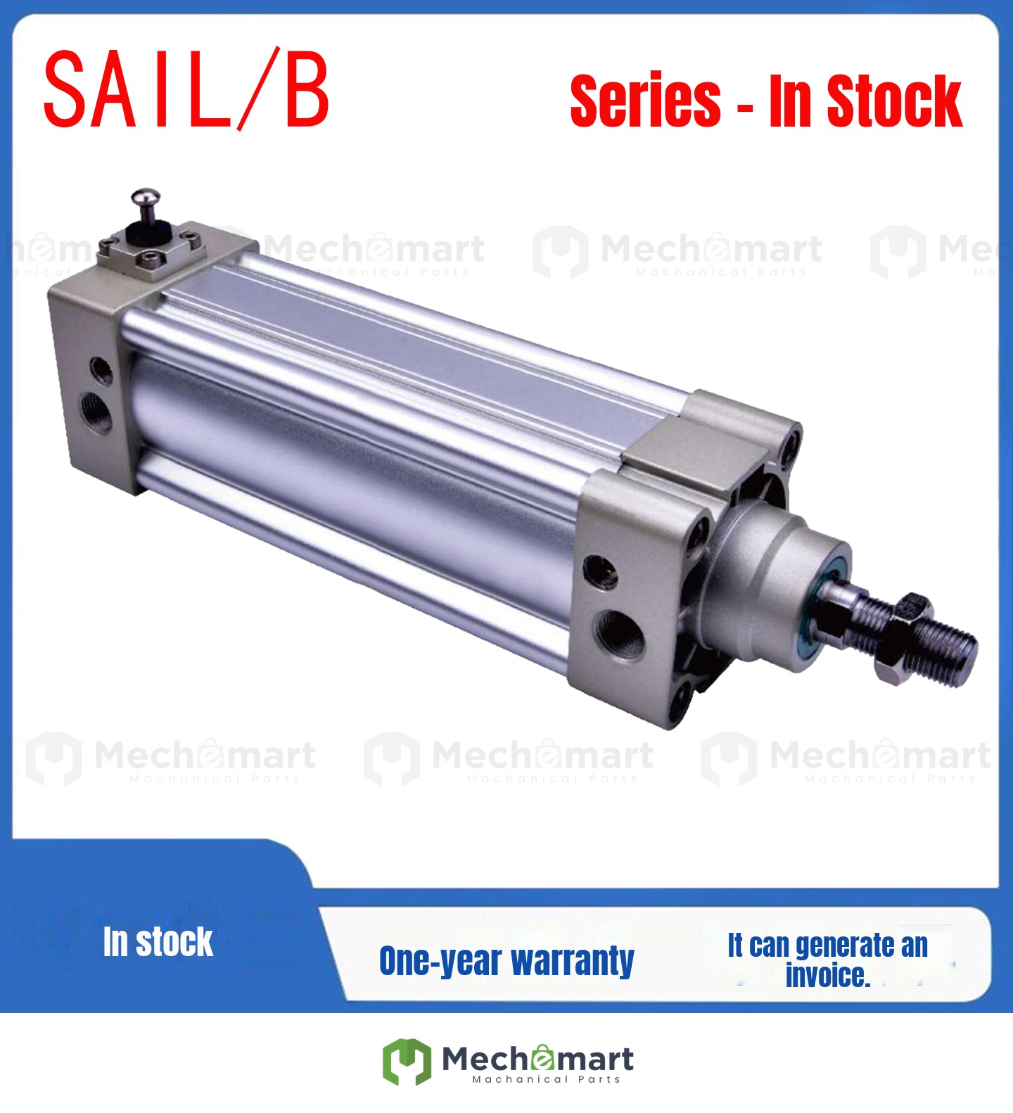 SAILB100 standard cylinder with rear lock SAILB40/50/63/80/160X50X80X100X200-S