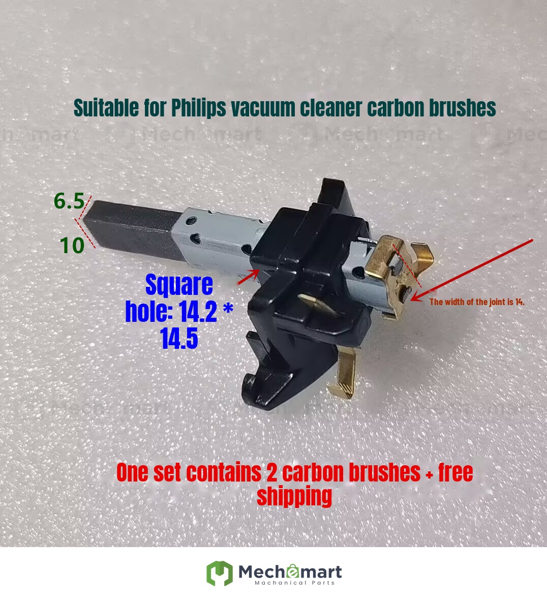 Vacuum cleaner motor motor accessories for Philips Midea, Haier, Sanyo Dragon, etc., carbon brush 6.5x10x32